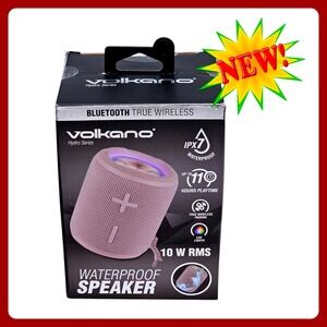 Volkano Hydro Waterproof Bluetooth Speaker Pink Series Portable Wireless VK-3458
